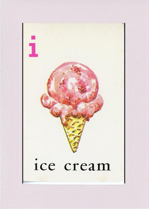 I is for Ice Cream-Alphabet Soup-Plymouth Cards