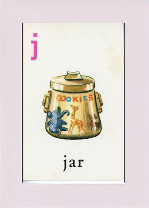 J is for Jar-Alphabet Soup-Plymouth Cards