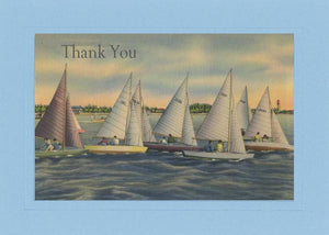 Thank you - Sailboat-Greetings from the Past-Plymouth Cards