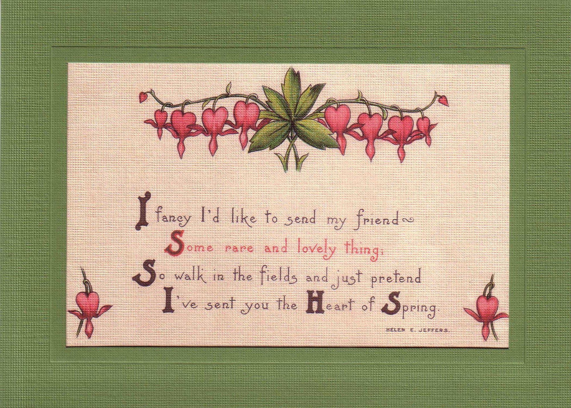Hearts of Spring-Greetings from the Past-Plymouth Cards