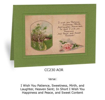 I Wish You Patience-Greetings from the Past-Plymouth Cards