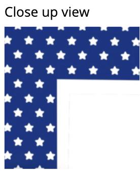 Blue Stars #EDPC-BS-Photo note cards-Plymouth Cards