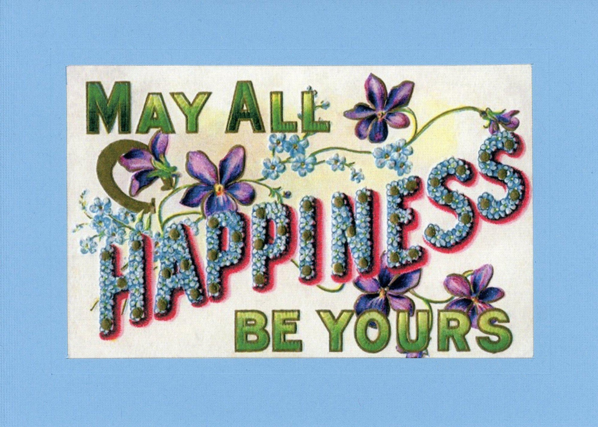 Happiness Be Yours-Greetings from the Past-Plymouth Cards