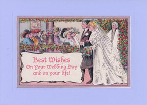 Best Wishes on Your Wedding Day and on Your Life-Greetings from the Past-Plymouth Cards