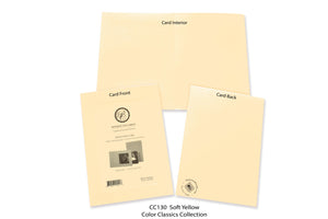 Soft Yellow #CC130-Photo note cards-Plymouth Cards