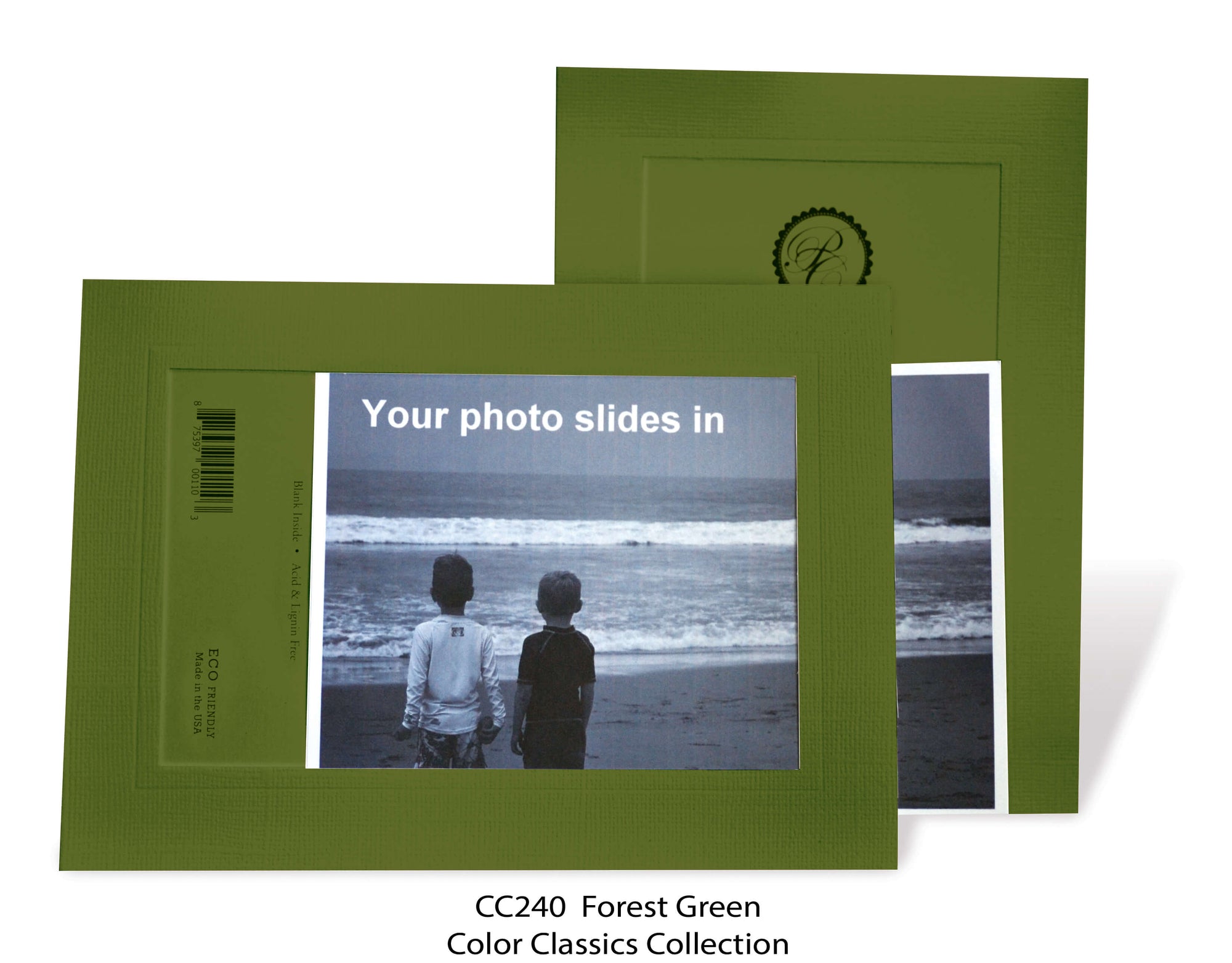 Forest Green #CC240-Photo note cards-Plymouth Cards