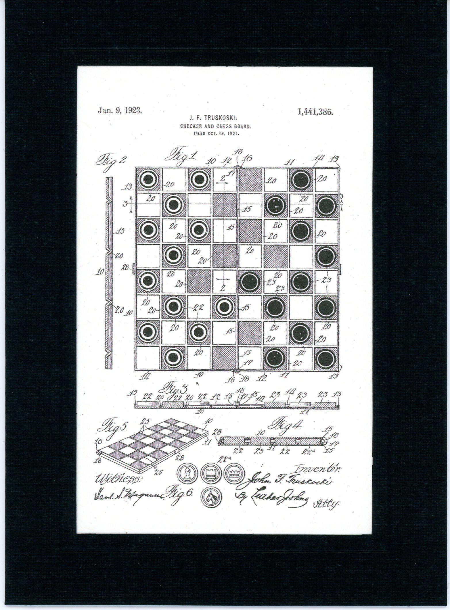 Chess and Checkerboard-Greeting Card-Plymouth Cards