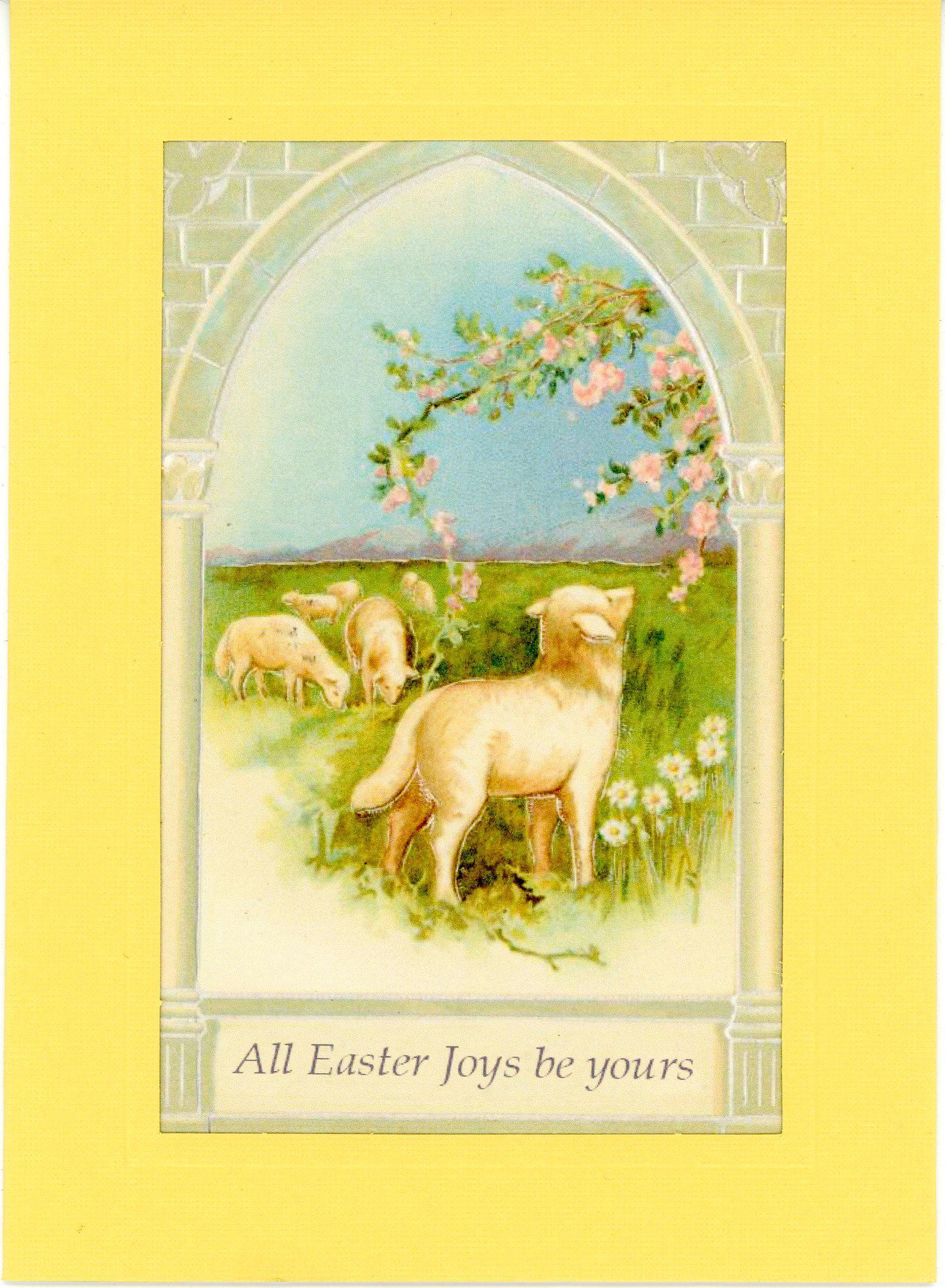 All Easter Joys be yours-Greetings from the Past-Plymouth Cards