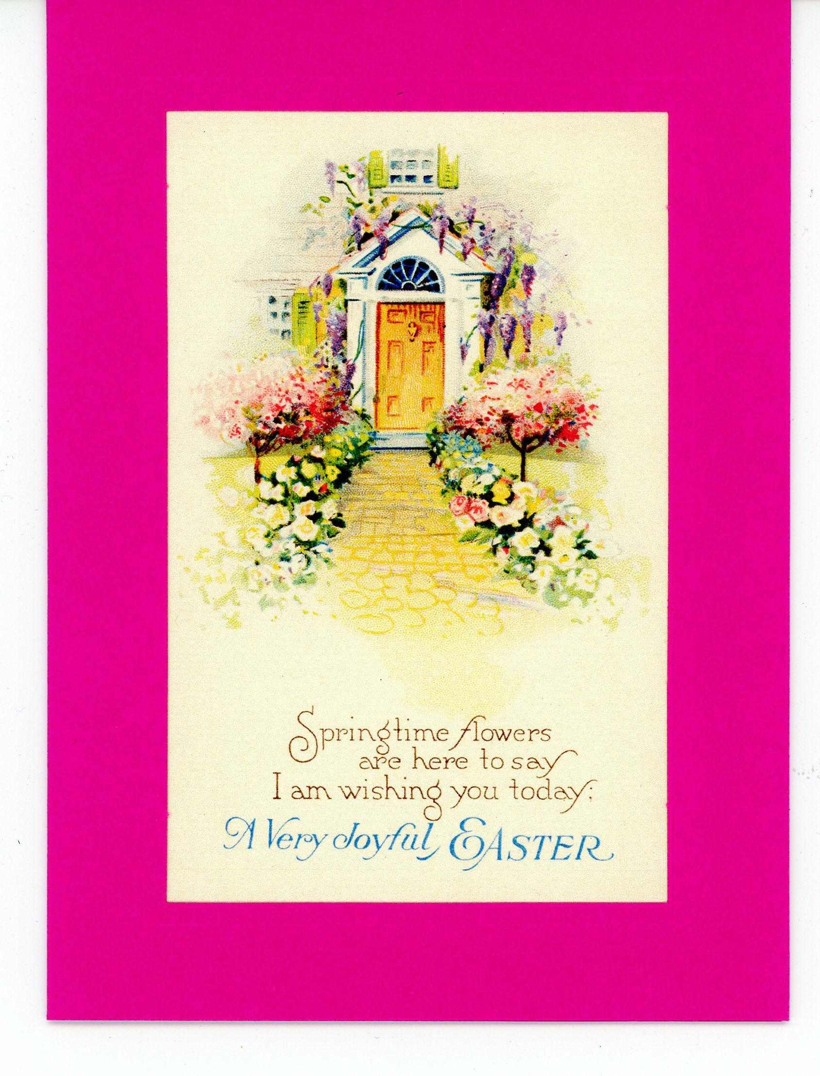 A Very Joyful Easter-Greetings from the Past-Plymouth Cards