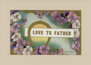 Love to Father-Greetings from the Past-Plymouth Cards