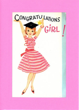 Congratulations Girl!-Greetings from the Past-Plymouth Cards