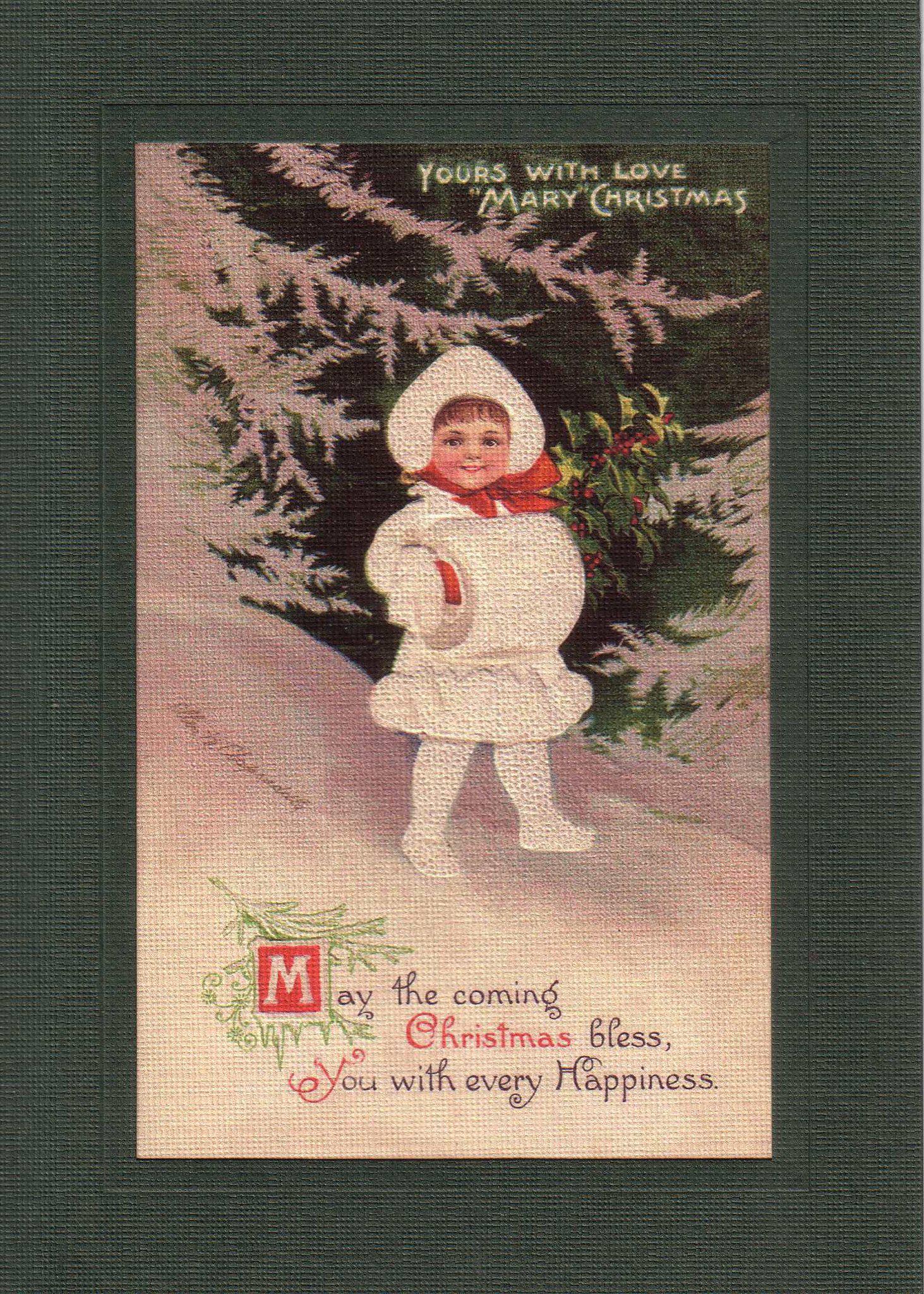 "Mary" Christmas-Greetings from the Past-Plymouth Cards