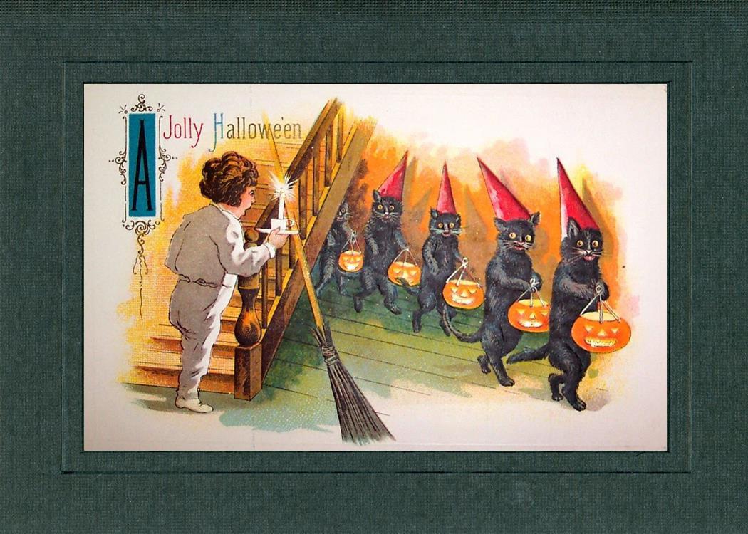 A Jolly Hallowe'en-Greetings from the Past-Plymouth Cards