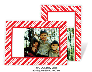 Red White (Candy Cane) Stripe-Photo note cards-Plymouth Cards