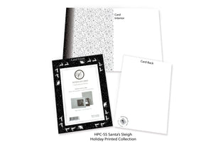 Santa Sleigh-Photo note cards-Plymouth Cards