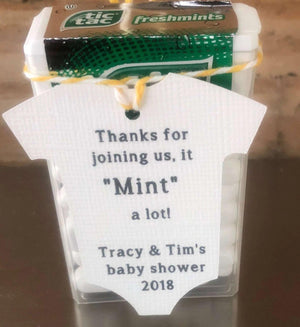 Baby Onesie - "Thanks for Joining us, it MINT a lot!"-Gift Tags-Plymouth Cards