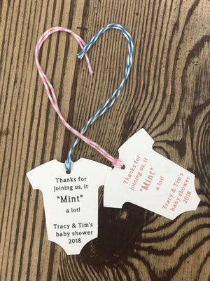Baby Onesie - "Thanks for Joining us, it MINT a lot!"-Gift Tags-Plymouth Cards