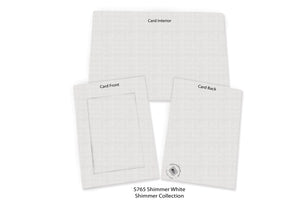 Shimmer White #S765 (smooth)-Photo note cards-Plymouth Cards