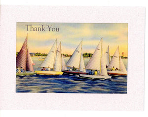 Thank you - Sailboat-Greetings from the Past-Plymouth Cards