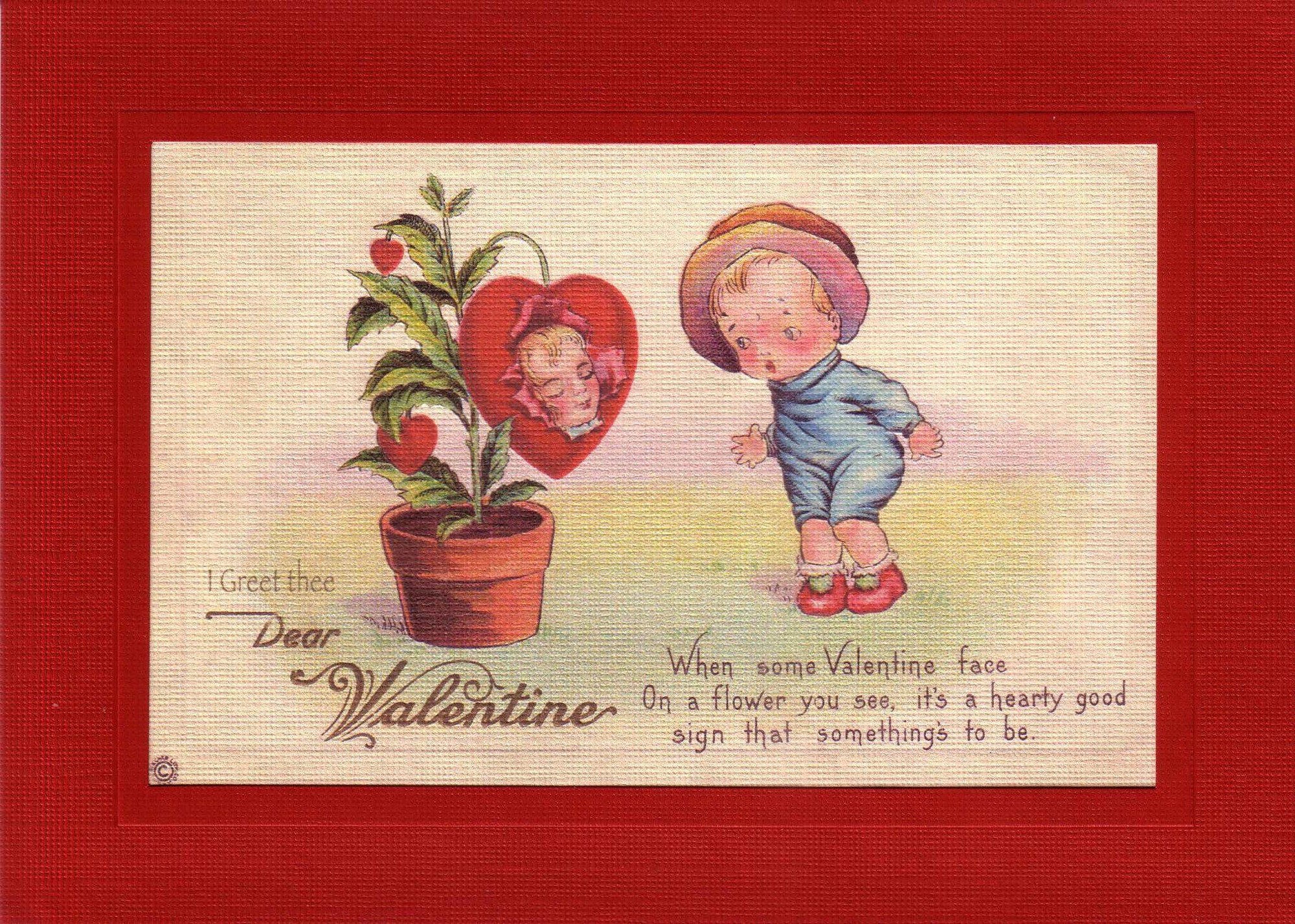 I Greet Thee Dear Valentine-Greetings from the Past-Plymouth Cards