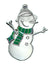 George Snowman Ornament-Plymouth Cards