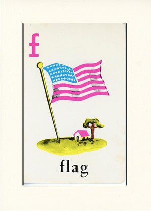 F is for Flag-Alphabet Soup-Plymouth Cards