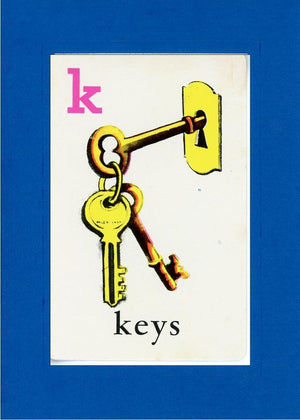 K is for Keys-Alphabet Soup-Plymouth Cards