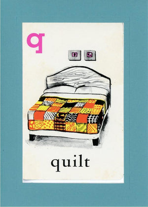 Q is for Quilt-Alphabet Soup-Plymouth Cards