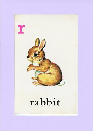 R is for Rabbit-Alphabet Soup-Plymouth Cards