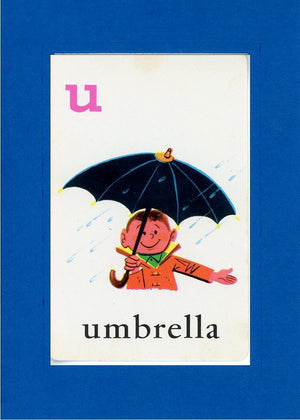 U is for Umbrella-Alphabet Soup-Plymouth Cards