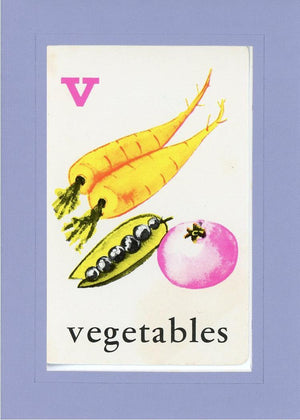 V is for Vegetables-Alphabet Soup-Plymouth Cards