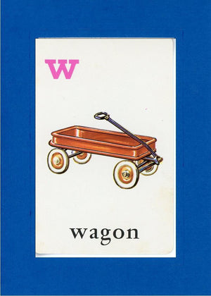 W is for Wagon-Alphabet Soup-Plymouth Cards