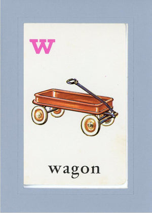 W is for Wagon-Alphabet Soup-Plymouth Cards