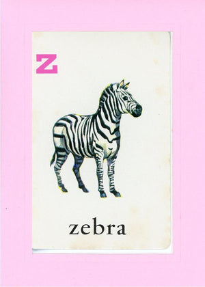 Z is for Zebra-Alphabet Soup-Plymouth Cards