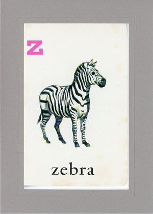 Z is for Zebra-Alphabet Soup-Plymouth Cards