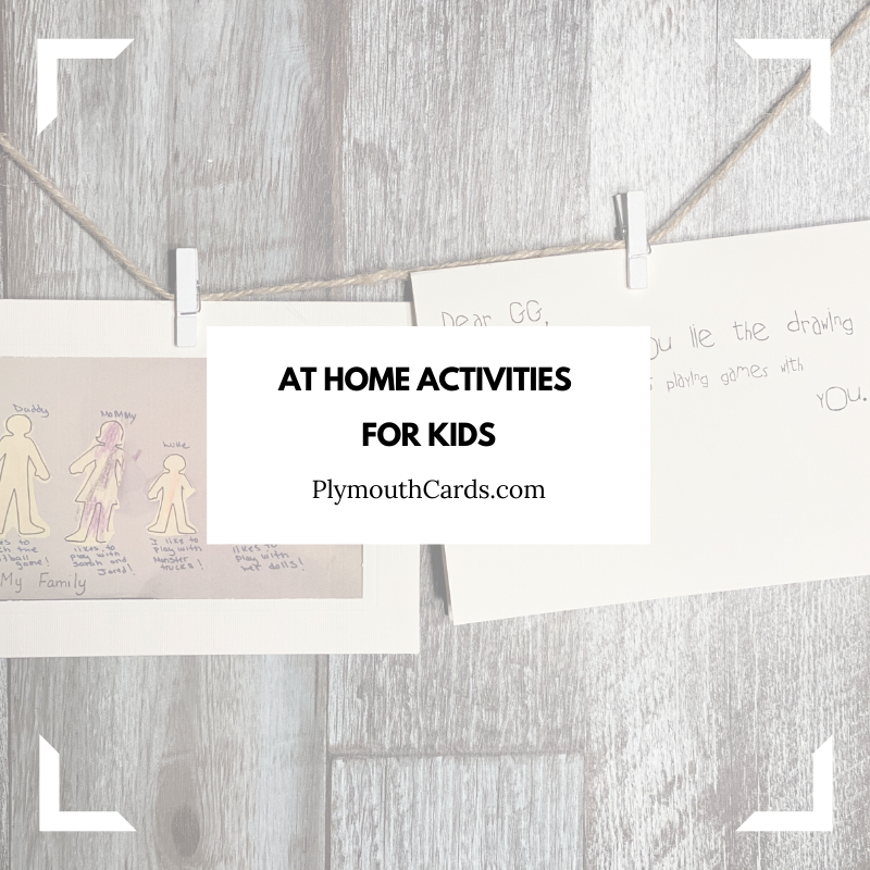 Five At-Home Activities for Kids-Plymouth Cards
