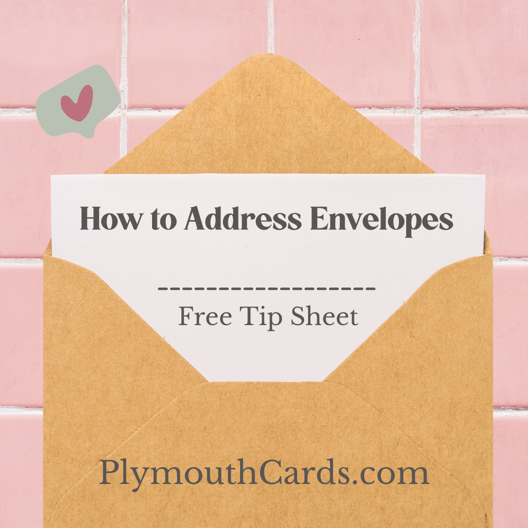 Address On Card Guide to Addressing Envelopes | Plymouth Cards