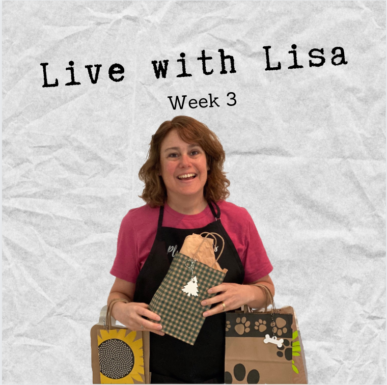 Live with Lisa Week 3: Shades of Red & Gift Bags-Plymouth Cards