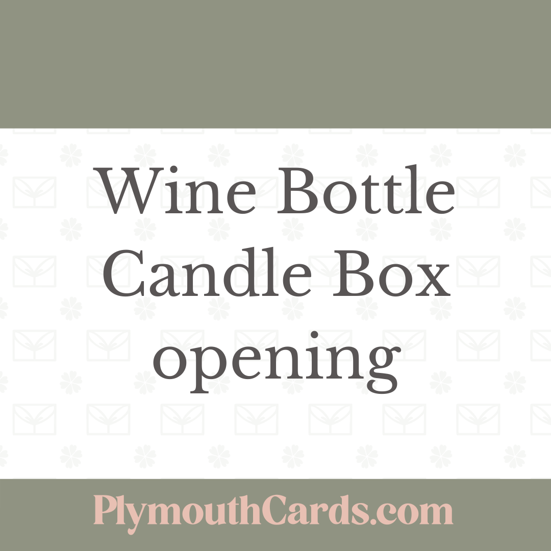 Introducing Wine Bottle candles-Plymouth Cards