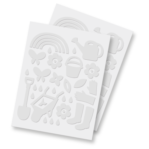 Garden Shapes 3D foam sheet