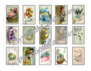 Easter mini cards sheet - Digital file