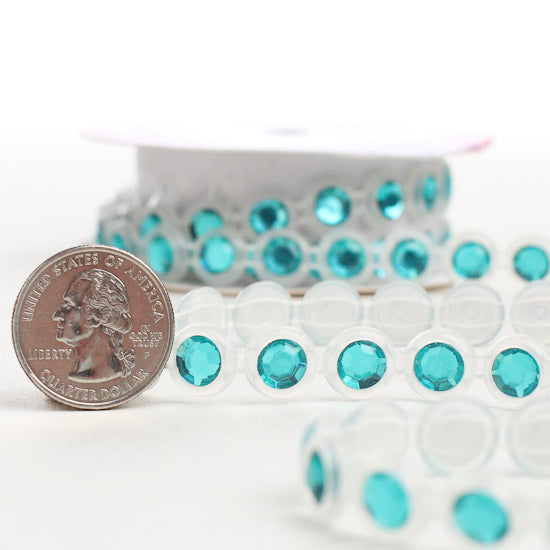 Disney Princess Aqua Faux Rhinestone Trim