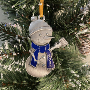 Clarence 2021 Snowman ornament - Many colors to choose-Plymouth Cards