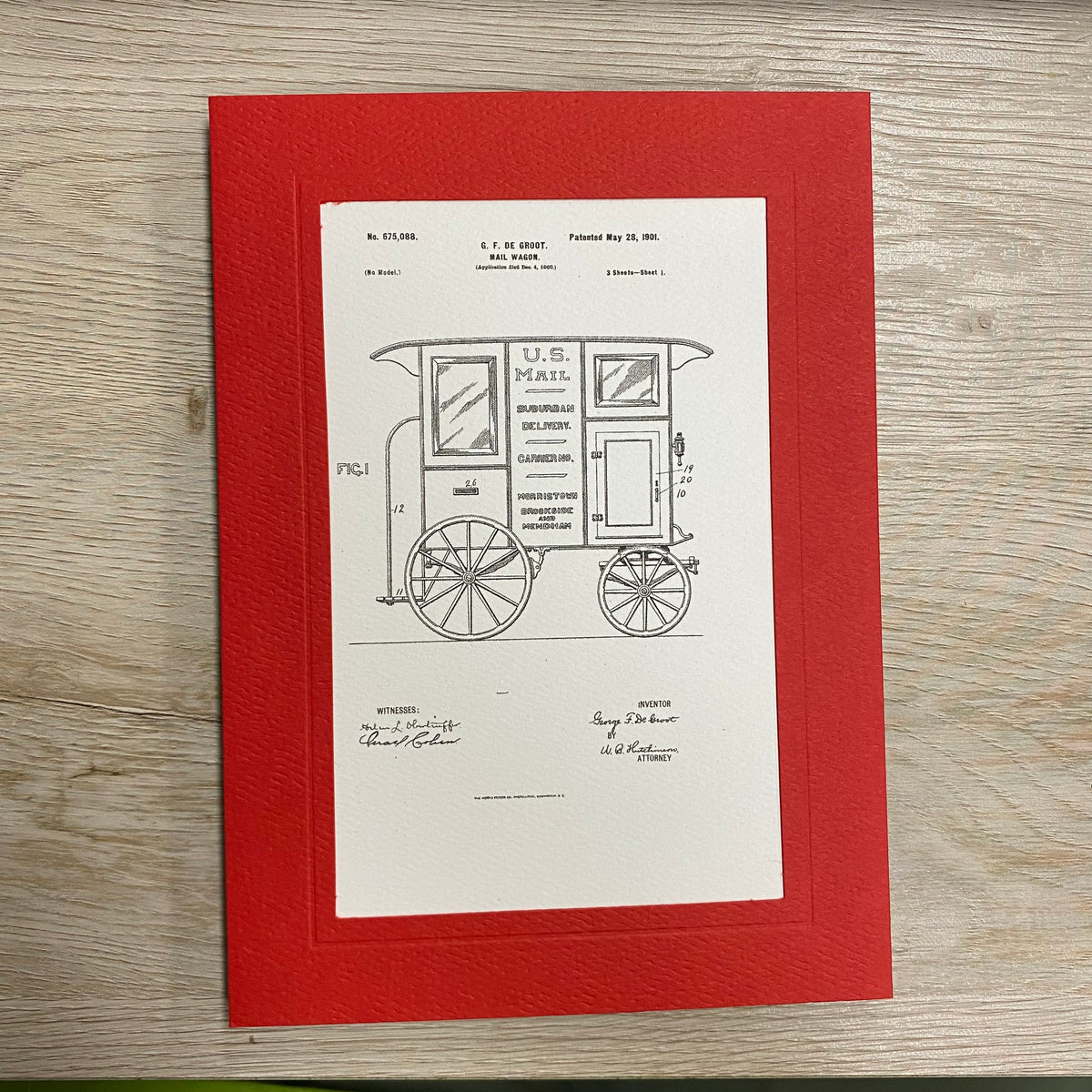 Postal patent cards