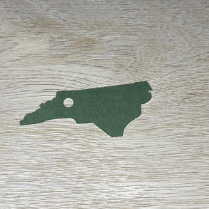 North Carolina State Shape Gift Tag