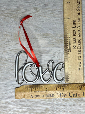 Positivity Pewter Ornaments