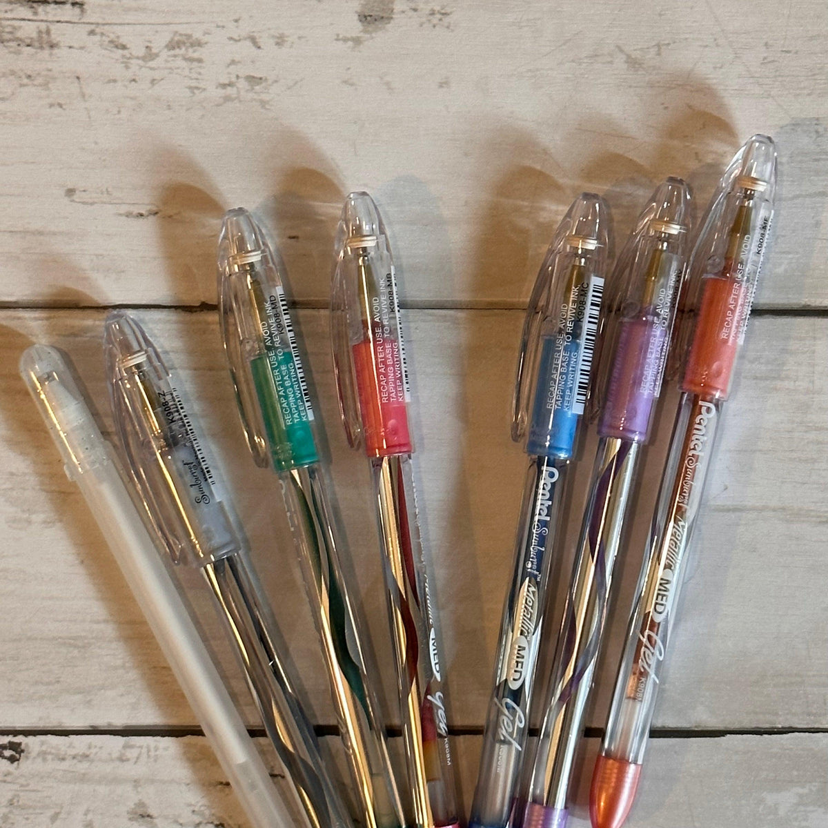Metallic Gel Pen Set, Gel Pens, Metallic Pens, Journal Pen Set, Stationery  Gift 