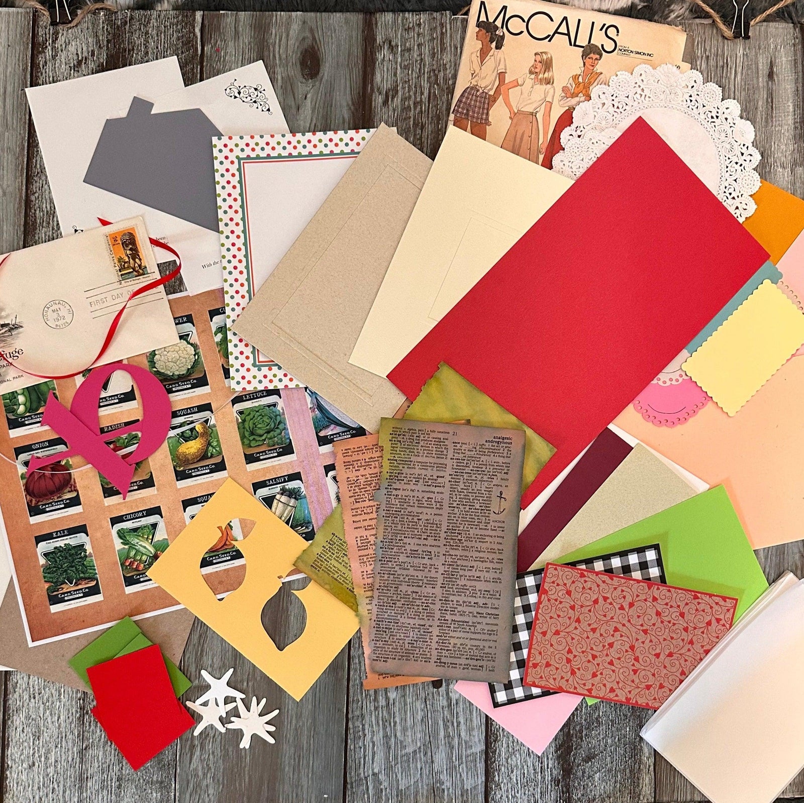 Junk Journal card kit - May-Plymouth Cards