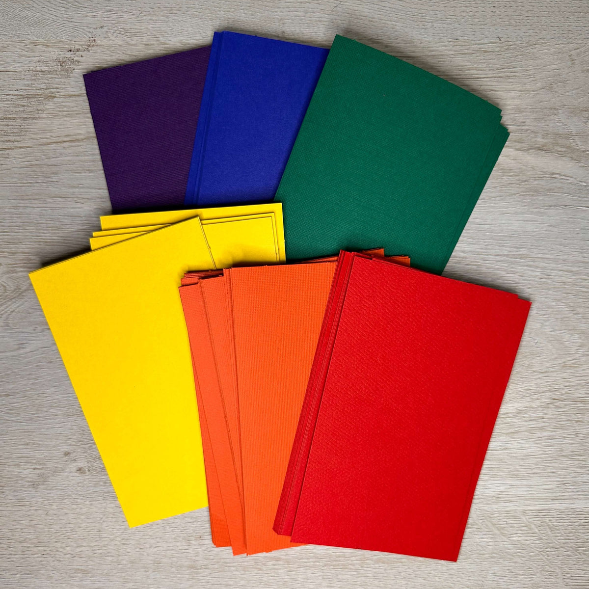 Rainbow Cardstock Paper Packs - 100 pack (3 9/16 x 5 9/16)