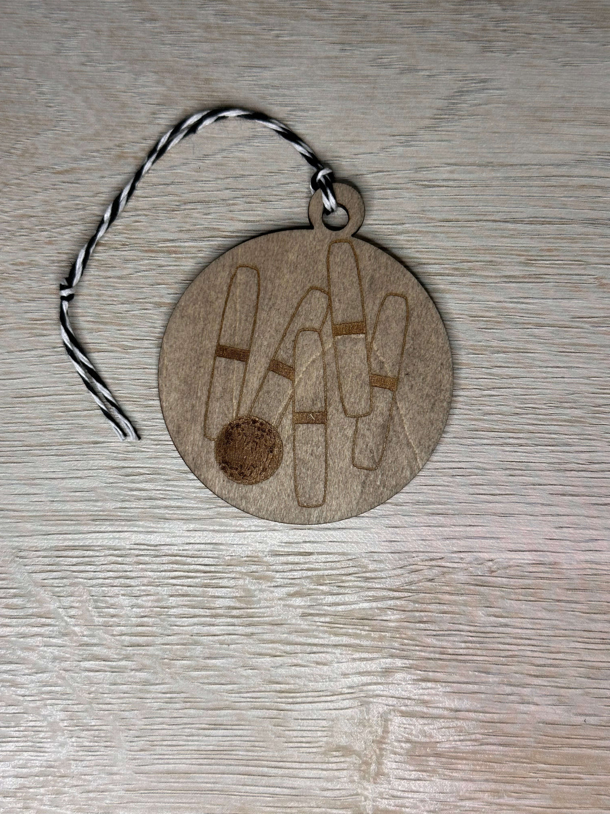 Sports with Balls Wooden Ornaments